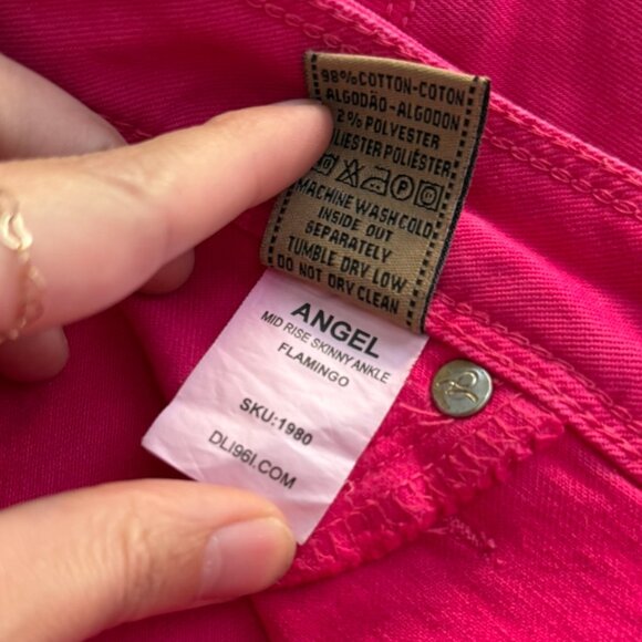 DL1961 – Angel Mid Rise Skinny Ankle Jeans – Flamingo – Size 32 - Picture 16 of 16